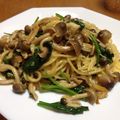 かなこれんじゃあ's cooksnap of when they made お手軽♪大葉としめじで美味しいパスタ♪.