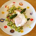 93KK's cooksnap of when they made 朝食にぴったり☆　アスパラの半熟卵のせ.