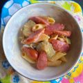 NAGANO久留米's cooksnap of when they made 夕焼け色♪ペンネのサラダ.