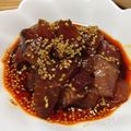 菜都樹ＳＡＩ's cooksnap of when they made ハマチの刺身の胡麻ラー油和え.