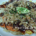 potmilk's cooksnap of when they made 残りご飯でお好み焼き風.