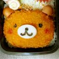 あくび王子まま's cooksnap of when they made ♡キャラ弁♡リラクマ＆キイロイトリ♡.