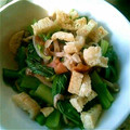 ぴかりんぼん's cooksnap of when they made 小松菜としめじ油揚げの梅肉和え.