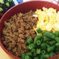 こよみさん's cooksnap of when they made 三色そぼろご飯.