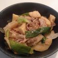 まき1972's cooksnap of when they made *筍と豚肉とねぎのバターポン酢炒め*.