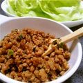 y…mama's cooksnap of when they made ピリ辛！納豆肉そぼろのレタス包み☆.