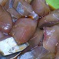 食べまくり's cooksnap of when they made ハマチの刺身の胡麻ラー油和え.