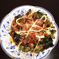 にゃあししまる's cooksnap of when they made ネギと小松菜のお好み焼き.