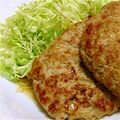 ATSん's cooksnap of when they made 豚ももひき肉と豆腐のハンバーグ風.