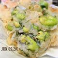 スヌーピー♥'s cooksnap of when they made そら豆と玉葱天ぷら.