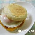 JACK0904's cooksnap of when they made 朝ごはんに☆イングリッシュマフィン.