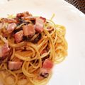 たら125's cooksnap of when they made ベーコンと生青のりのリングイネ.