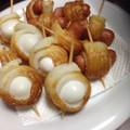 庭のあさがお's cooksnap of when they made うずらとウインナーのちくわ巻き揚げ.