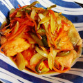 たらさん_'s cooksnap of when they made 鮭と野菜の甘酢漬け♡.