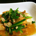hico☆'s cooksnap of when they made ♡☆絹揚げとニラと豚バラの炒め物.