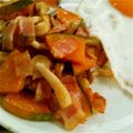 布団の匂い's cooksnap of when they made ♪かぼちゃしめじベーコンのコンソメ炒め♪.