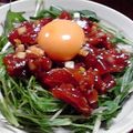 yukikekko's cooksnap of when they made ピリ辛マグロのユッケ.