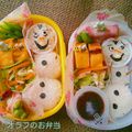 クラウンてぃあら's cooksnap of when they made アナと雪の女王から❄︎オラフ♪キャラ弁♪.