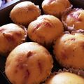 anucco's cooksnap of when they made 赤ちゃんおやつ♡いちごヨーグルト蒸しパン.