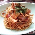 まぐ（・◇・）'s cooksnap of when they made トマトクリームパスタ.