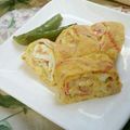 みまりん's cooksnap of when they made お弁当に♪カニカマ・青のりの出汁巻き卵.