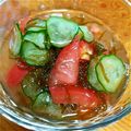 emily1022's cooksnap of when they made もずく酢アレンジ.