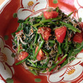 ソラとママ's cooksnap of when they made ほうれん草とトマトの中華風サラダ　どすぇ.