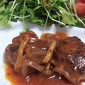 めい太＆ぽこ太's cooksnap of when they made にっこにこ♪我が家の煮込みハンバーグ♡.
