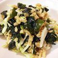 ebiholic's cooksnap of when they made キャベツとわかめと天かすで！たぬきサラダ.