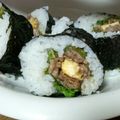 オリーブゥ's cooksnap of when they made 焼肉たまご海苔巻き☆花見行楽お弁当に.