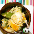 ♡ひな祭り♡'s cooksnap of when they made 絹さやの卵とじ.
