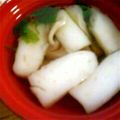 ユーロン's cooksnap of when they made 水菜とはんぺんの清汁.