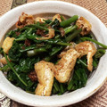 kirisnfkn's cooksnap of when they made 空芯菜と揚げのおかか和え.