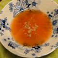 akari5859's cooksnap of when they made めちゃ簡単トマトの冷製スープ.