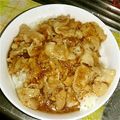o-tani's cooksnap of when they made ❤️豚バラ丼❤️.