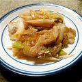 mickey0207's cooksnap of when they made 豚肉のねぎ塩レモン炒め.