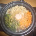 ぴょこ♡'s cooksnap of when they made 土鍋で ♪石焼き風～♪ キムチビビンバ.