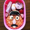 ゆず栗's cooksnap of when they made 簡単キャラ弁★ポテトヘッド＆ハム.