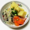 むとみ's cooksnap of when they made 肉なしでも美味しい♪肉じゃが風煮物.