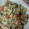 ネコジーニー's cooksnap of when they made 子供も喜ぶ！小松菜とウインナーの混ぜご飯.