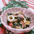 赤い電話's cooksnap of when they made 超簡単！お弁当にも★わかめとカニカマ和え.
