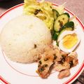 はるちかママ's cooksnap of when they made 炊飯器だけで簡単シンガポールチキンライス.