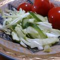 単！！'s cooksnap of when they made きゅうりとキャベツとトマトのサラダ.