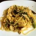 とん９７'s cooksnap of when they made 麺つゆで‥ 茄子と卵の和風スパゲッティ.