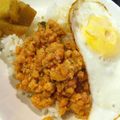 facai's cooksnap of when they made いなばとりそぼろとバジル缶でガパオライス.