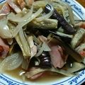 ♡Catherine's cooksnap of when they made 茄子とベーコンの煮浸し.