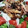 saruk1's cooksnap of when they made カリカリベーコンとしめじのサラダ.