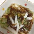 まちち☆'s cooksnap of when they made 長芋のもずく酢和え.