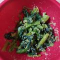mi-ko☆'s cooksnap of when they made パパッと箸休め♪小松菜のからし味噌和え.