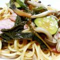 渓吉の食卓's cooksnap of when they made 行者にんにくのしょうゆ漬でパスタ♪.